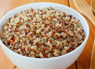 A bowl full of quinoa.
