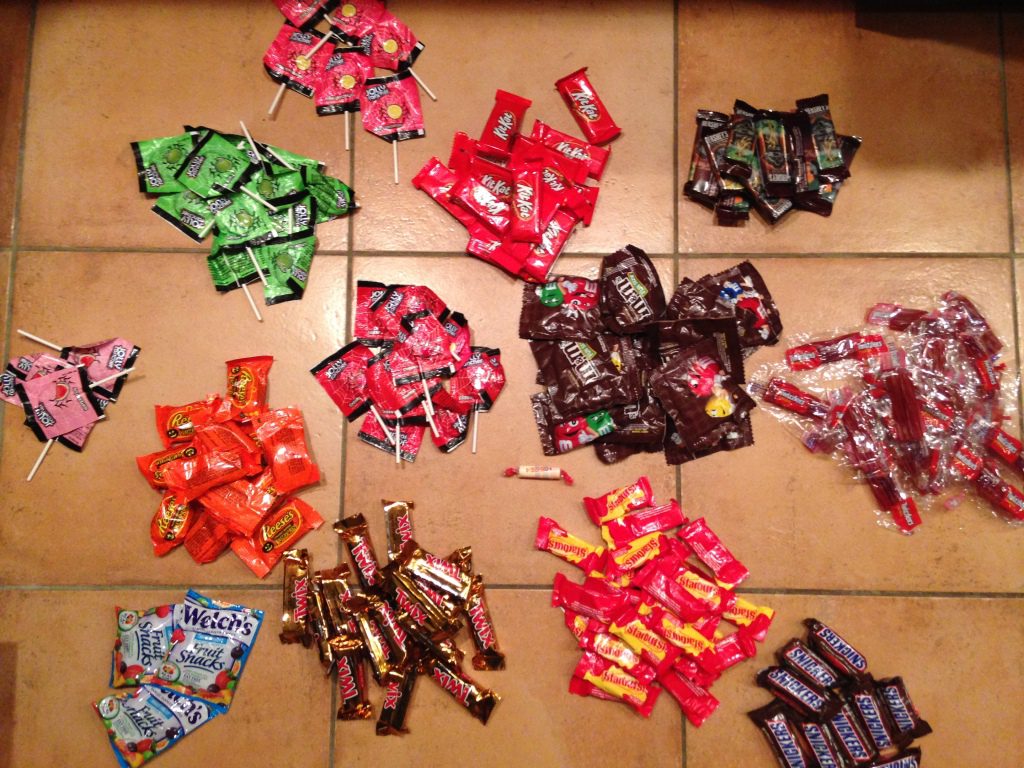 How many different ways can you sort your halloween candy?
