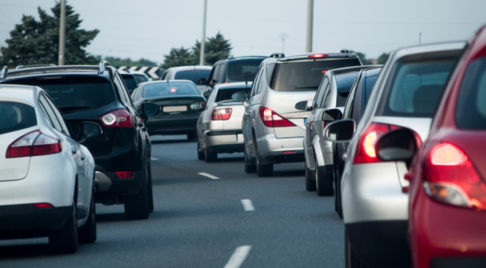 Traffic during the holidays.