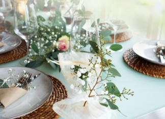 A holiday table.