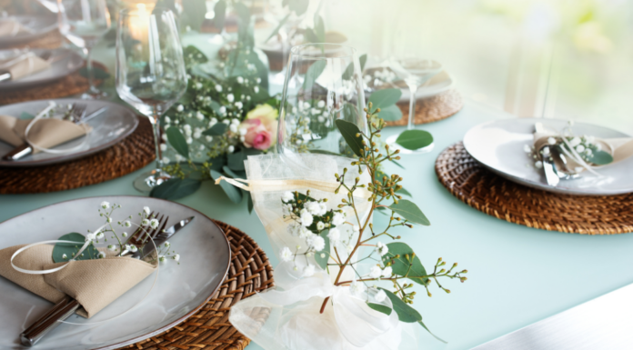 A holiday table.
