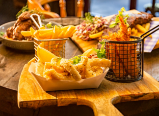 Pub food.