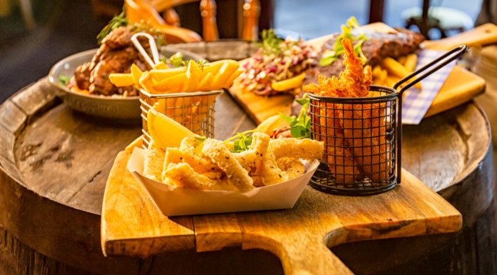 Pub food.
