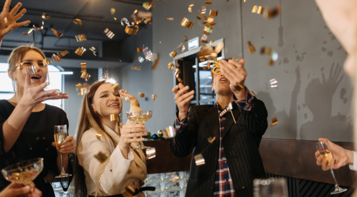 Celebrating a new year.
