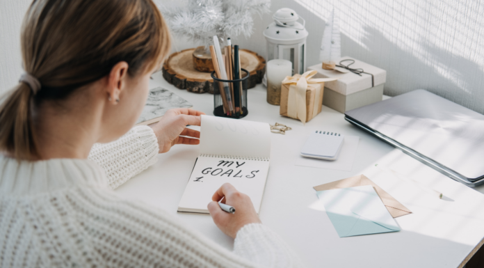 Setting goals and resolving to do better.