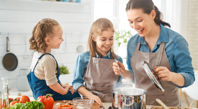 Kids in the kitchen.
