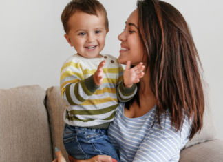 I Feel Guilty Typing This… A mom with her son.