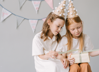 No Means No: Gift or No Gift? Girls opening birthday gifts.