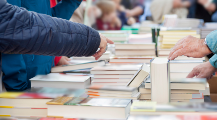 A library book sale.