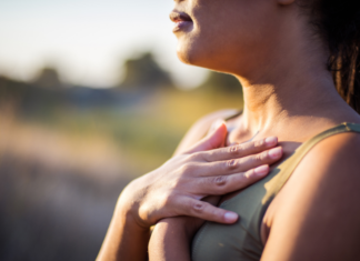 Breathe for Well Being :: Part I A woman breathing.