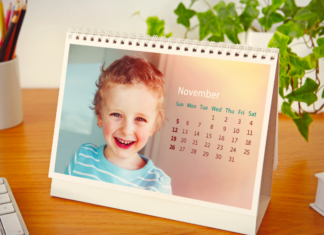 A family photo calendar.