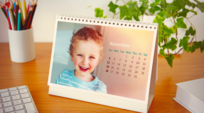A family photo calendar.