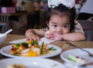 Kid-Friendly Restaurants in Fairfield County A girl at a family-friendly restaurant.
