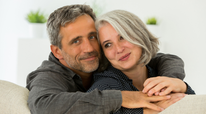 A couple growing old together.
