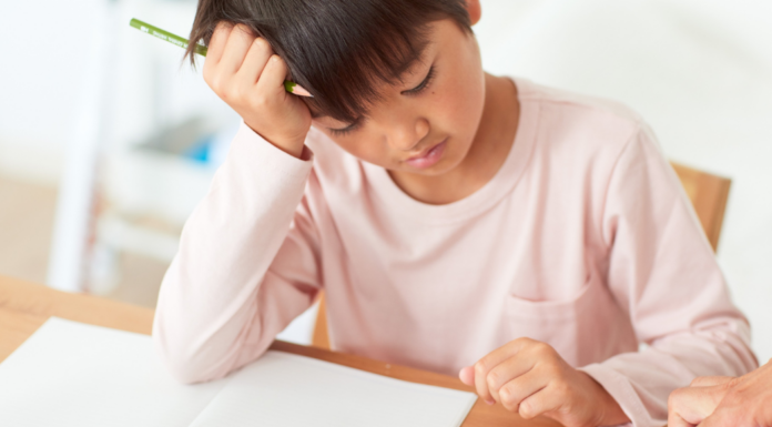 A boy with learning challenges.