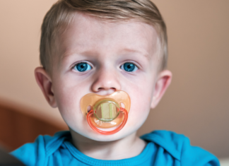 A Bittersweet Goodbye to the Pacifier A toddler with a pacifier.