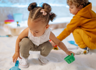 Children having a play date.
