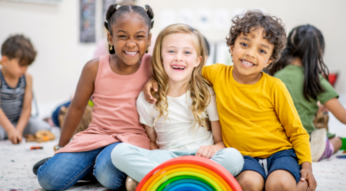 Children ready for kindergarten.