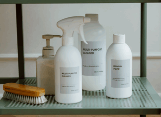 Green cleaning products.