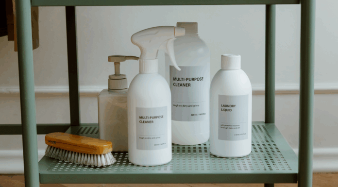 Green cleaning products.