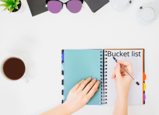 Making a bucket list.