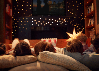A family movie night.