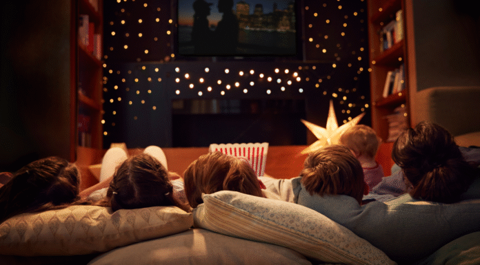 A family movie night.