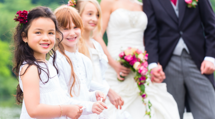 Kids at a wedding.