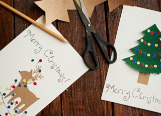 Handmade Christmas cards.