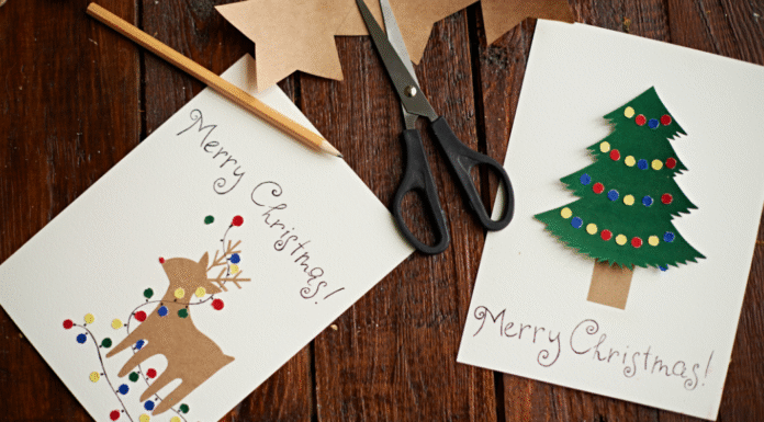 Handmade Christmas cards.