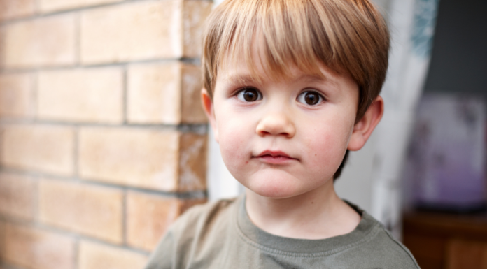A three-year-old boy.