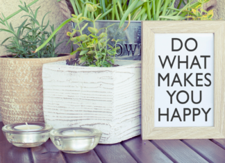 The Gladdest Thing A sign that says "do what makes you happy."