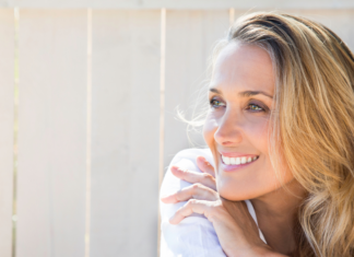 A woman turning 40.