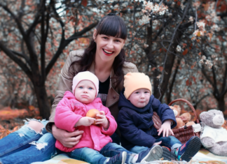 Meet Kate: Taking What Works A mom with her twins in the park.