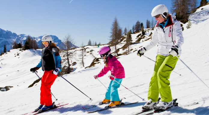 skiing