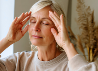 Zone In on the Joy A woman practicing mindfulness.