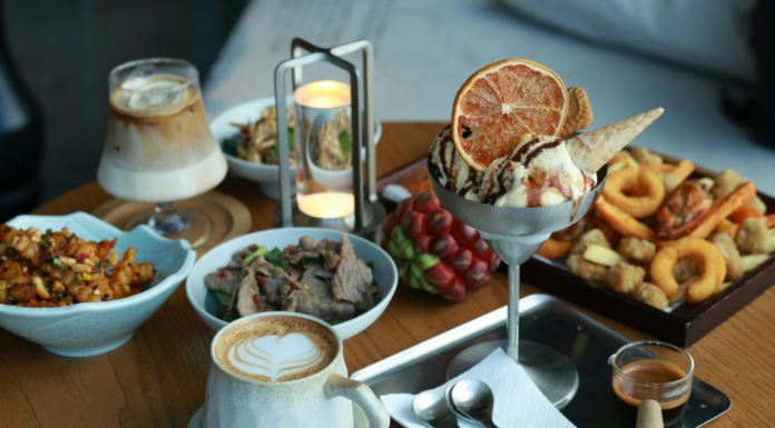 Brunch table.