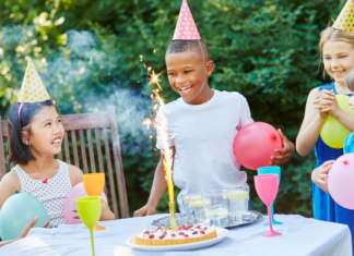 A kids' birthday party.