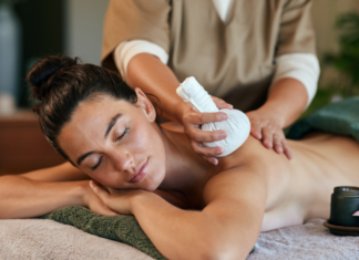 A Spa Night Out at Nefaire Spa in Westport A woman getting a massage.