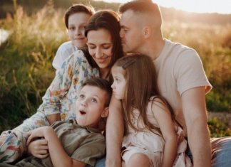A loving family.