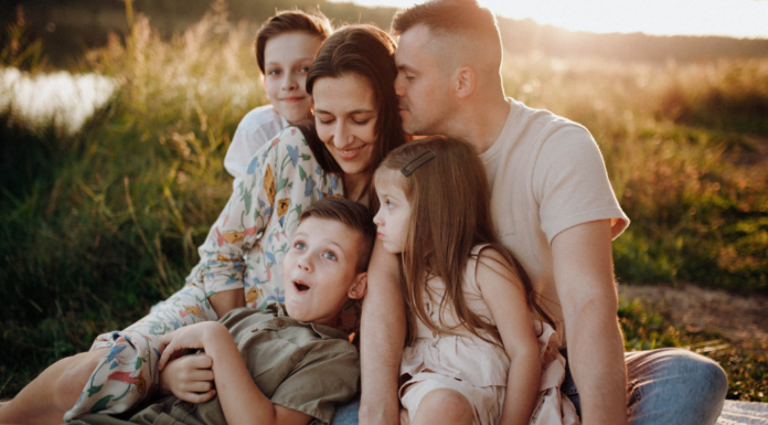 A loving family.