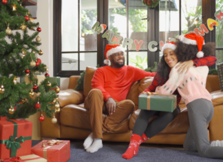 Celebrating Christmas with your family.