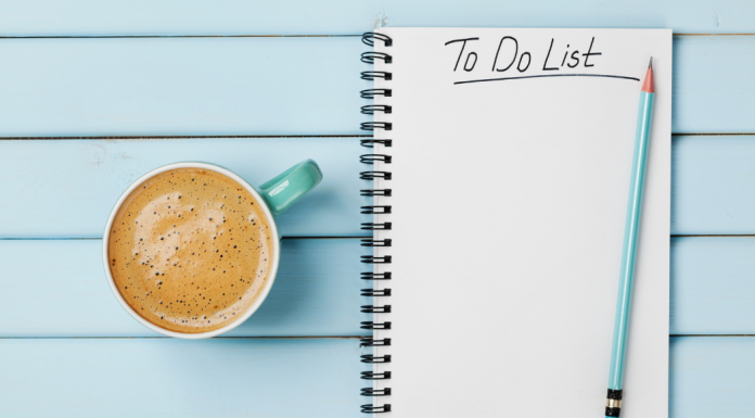A blank to-do list.