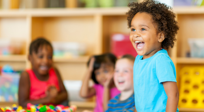 Children at preschool.
