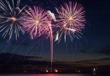 Fairfield County Fireworks for the 4th Fireworks at the beach.
