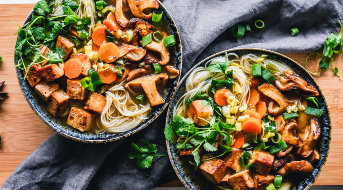 Two tofu dishes.