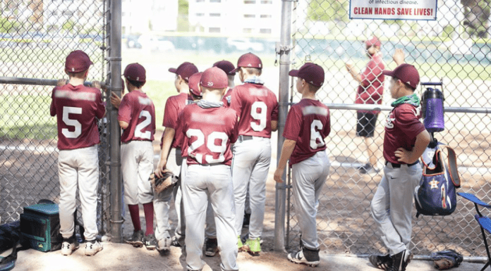Boys on a travel baseball team.