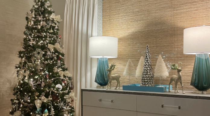 Christmas decorating.