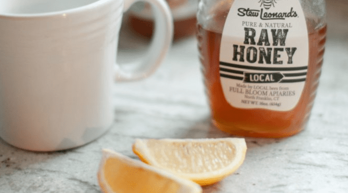 Raw honey and lemon.