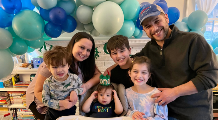 Gloria and her family.